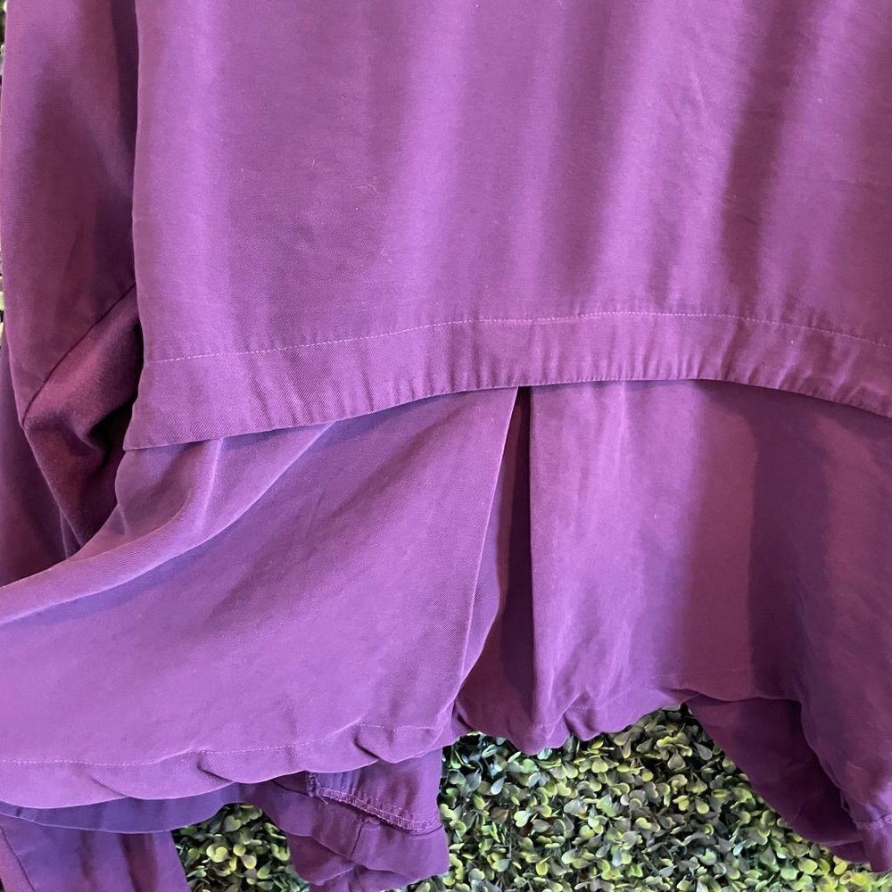 Torrid Purple Twill Drape Jacket - Picture 12 of 12